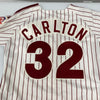Steve Carlton HOF 1994 Signed Philadelphia Phillies Game Model Jersey JSA COA