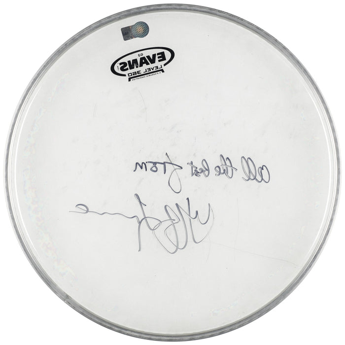 Jeff Lynne Signed Drumhead Beckett Certified