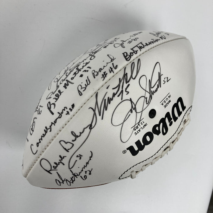 1968 New York Jets Super Bowl Champs Team Signed Wilson Football