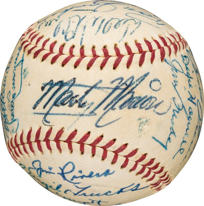 Beautiful 1955 Chicago White Sox Team Baseball Nellie Fox PSA DNA COA