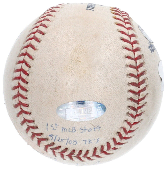 Historic Clayton Kershaw MLB Debut Signed Inscribed Game Used Baseball Steiner