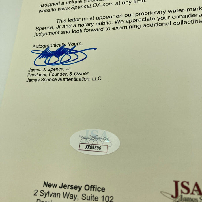 Beautiful Joe Mccarthy Single Signed American League Baseball JSA COA