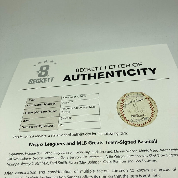 Hilton Smith 1982 Negro League Reunion HOF Multi Signed Baseball PSA DNA Beckett