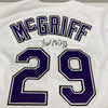 Fred McGriff Signed Game Issued Tampa Bay Devil Rays Russell Jersey JSA COA