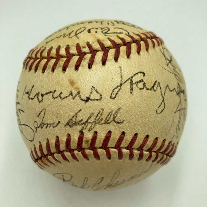 Honus Wagner Sweet Spot 1949 Pittsburgh Pirates Team Signed Baseball JSA COA