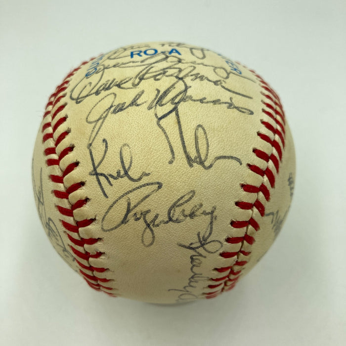 1984 Detroit Tigers World Series Champs Team Signed Baseball 30 Sigs JSA COA