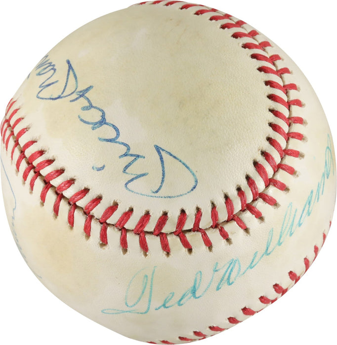 Mickey Mantle Ted Williams Carl Yastrzemski Triple Crown Signed Baseball PSA DNA