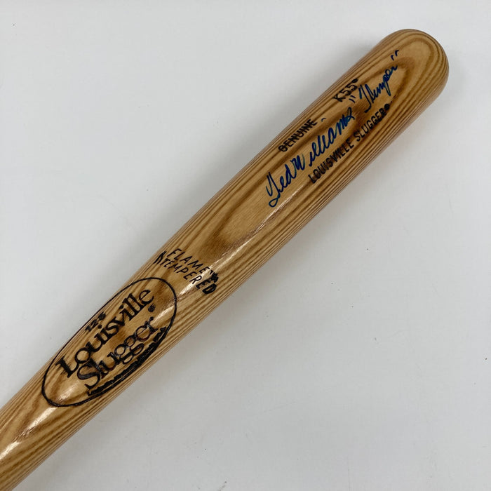 Ted Williams "Thumper" Signed Inscribed Baseball Bat JSA COA RARE
