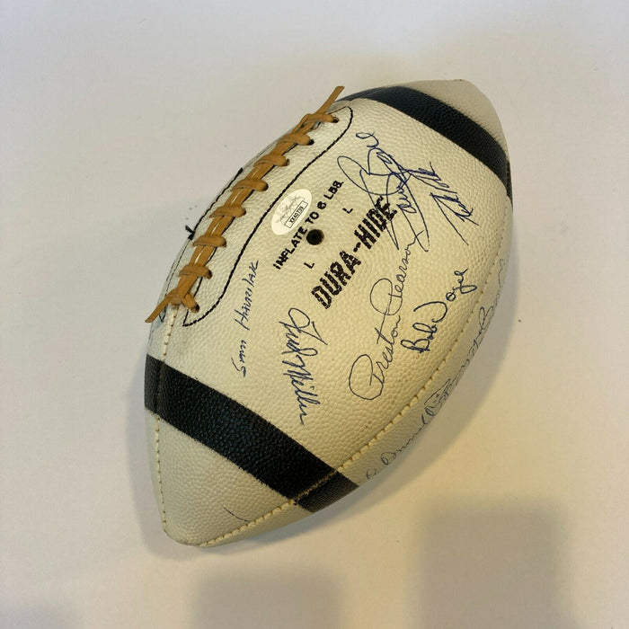 Beautiful Johnny Unitas 1969 Baltimore Colts Team Signed Football With JSA COA