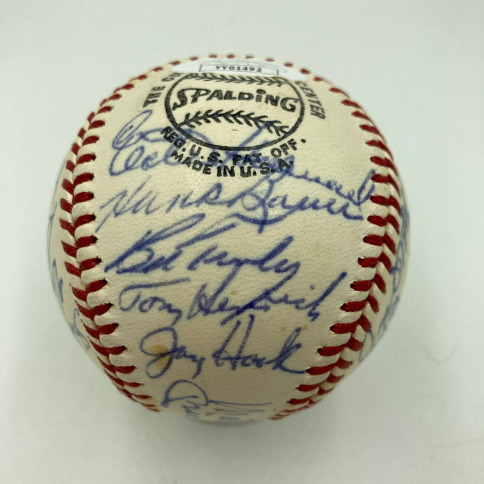 Mickey Mantle & Joe Dimaggio 1974 Hall Of Fame Induction Signed Baseball JSA COA