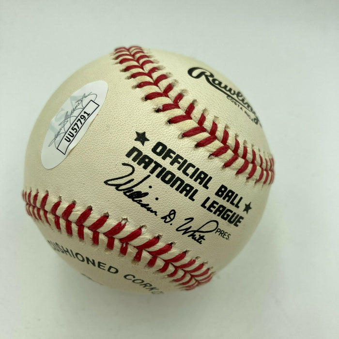 Warren Peace Signed Official Major League Baseball Negro League Legend JSA COA