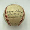 1952 New York Yankees World Series Champs Team Signed Baseball Mickey Mantle JSA