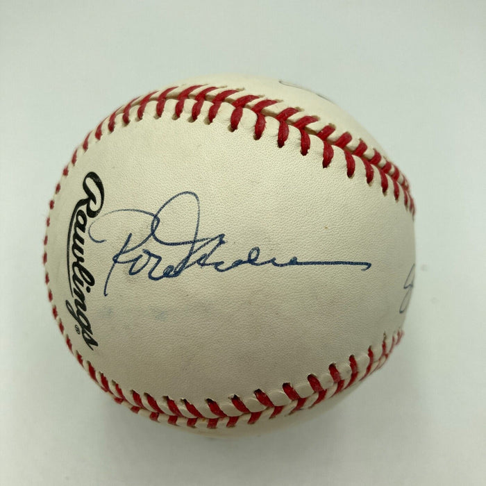 Stan Musial Tony Gwynn Rod Carew 7X Batting Champs Signed Baseball Beckett COA