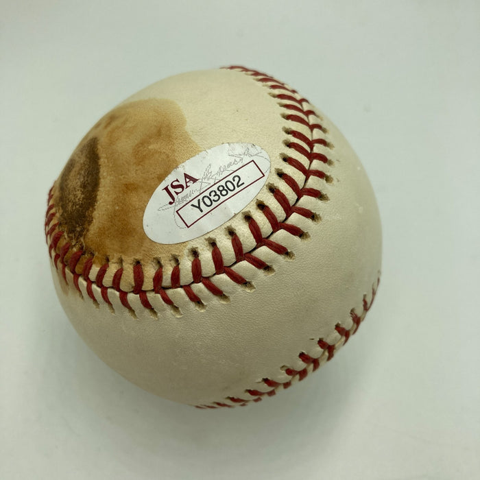 Jim Catfish Hunter Signed Vintage American League Macphail Baseball JSA COA