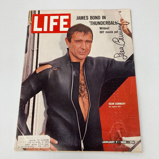 Sean Connery Signed Autographed 1966 Life magazine JSA COA