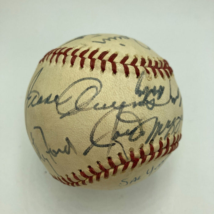 Rare Jesse Owens & Joe DiMaggio HOF Multi Signed Baseball JSA COA