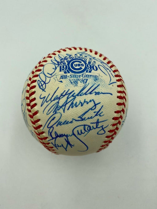 1990 All Star Game Team Signed Baseball Barry Bonds Tony Gwynn Ozzie Smith