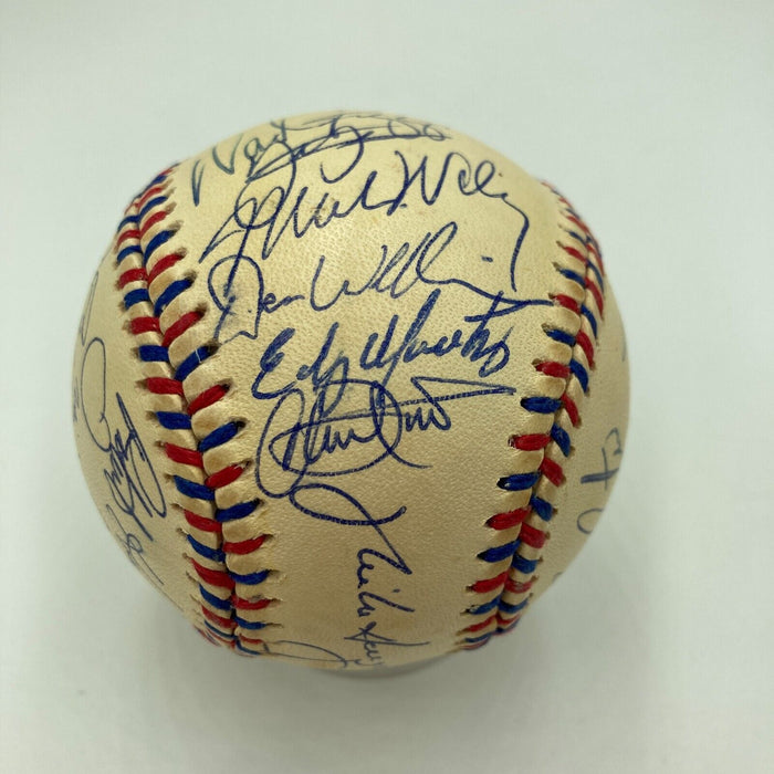 1996 All Star Game Team Signed Baseball Cal Ripken Jr Alex Rodriguez