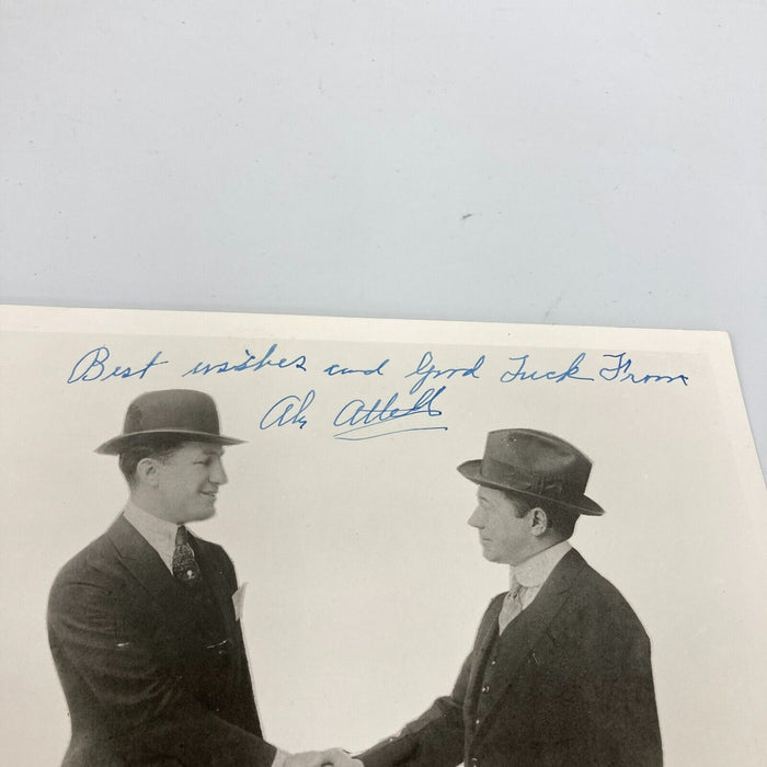 Abe Attell Signed Autographed 1920's 8x10 Photo Boxing Legend JSA COA
