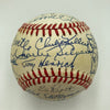 Mickey Mantle Joe Dimaggio New York Yankees Greats Signed Baseball 35 Sigs JSA