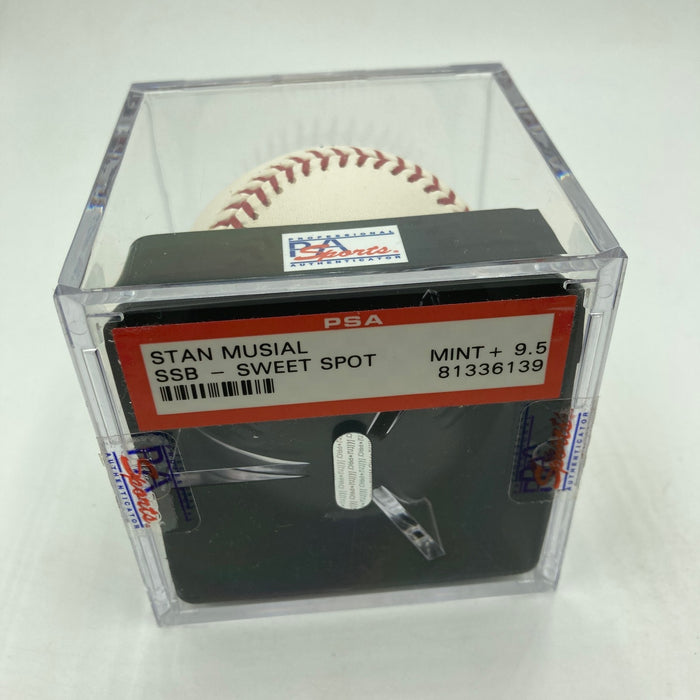 Stan Musial HOF 1969 Signed Major League Baseball PSA DNA Graded 9.5 MINT