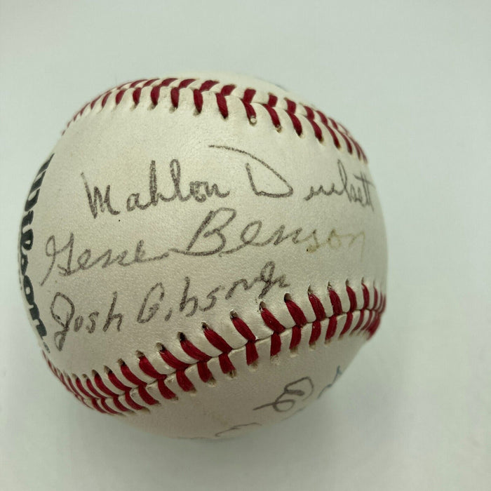Josh Gibson Jr. Negro League Legends Multi Signed Baseball JSA COA