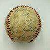 Willie Mays Hank Aaron Stan Musial 1950's Hall Of Fame Multi Signed Baseball JSA