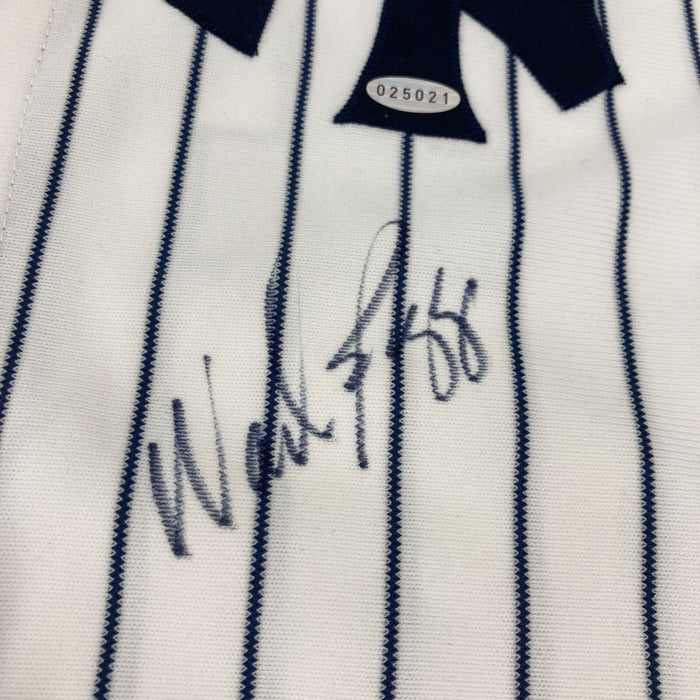 Wade Boggs Signed Authentic New York Yankees Russell Jersey JSA COA