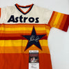 Nolan Ryan Signed 1970's Sand-Knit Houston Astros Vintage Jersey JSA COA