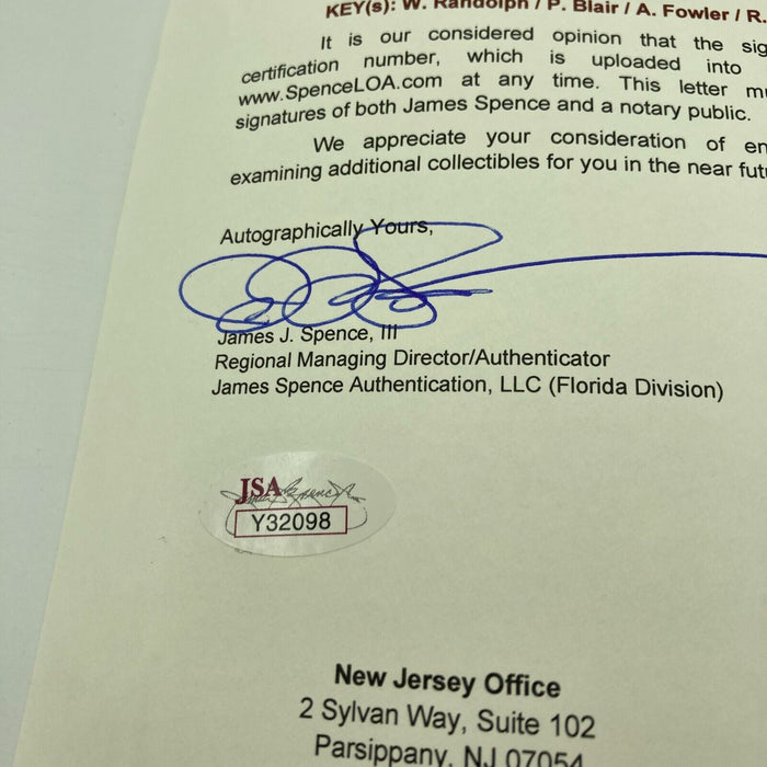 1978 Yankees World Series Champs Team Signed American League Baseball JSA COA