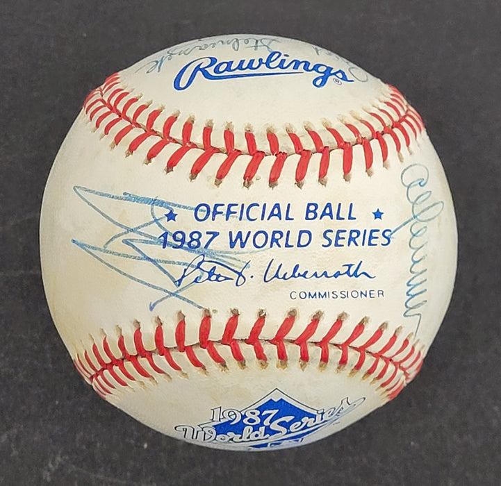 1987 Minnesota Twins World Series Champs Team Signed W.S. Baseball JSA COA
