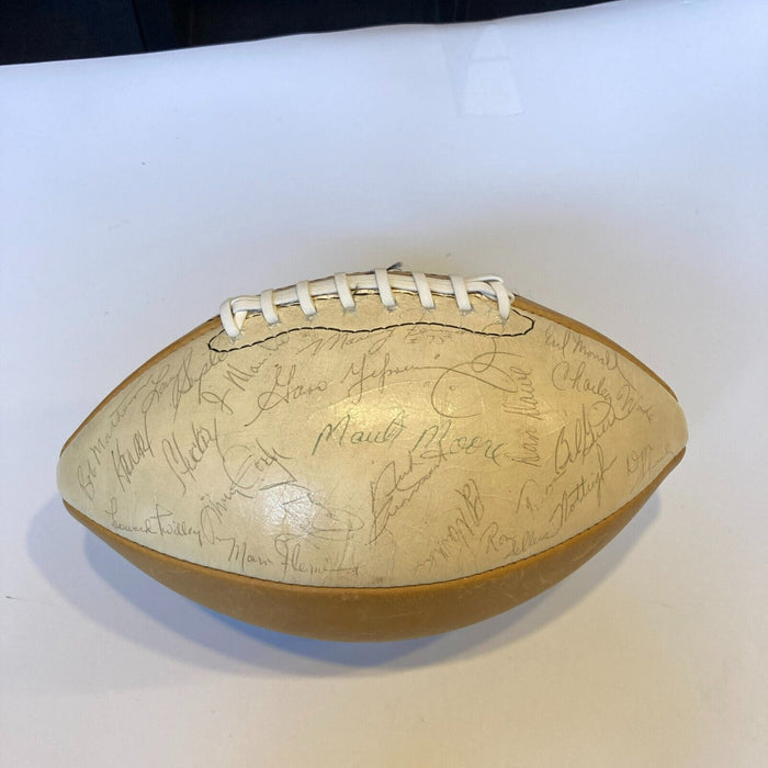 1973 Miami Dolphins Team Signed Vintage Rawlings Football 40+ Sigs JSA COA