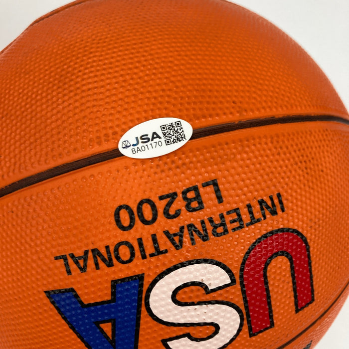 Wilt Chamberlain Abdul Jabbar Shaq Lakers Legends Signed Basketball JSA COA