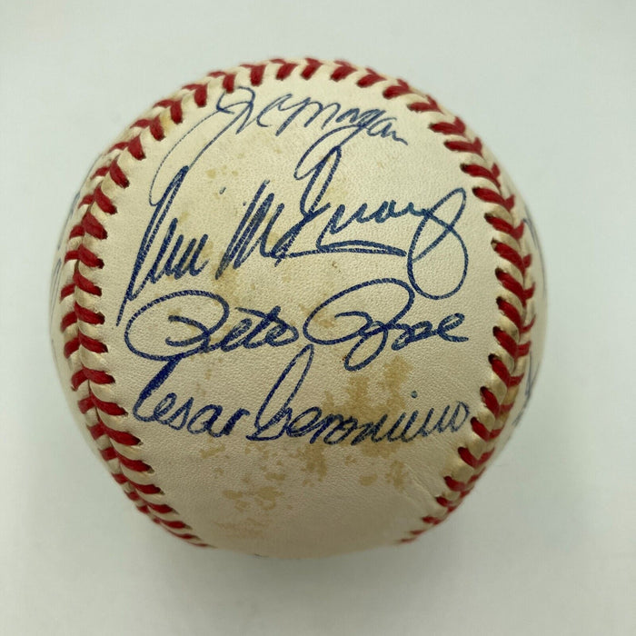 1975 Cincinnati Reds World Series Champs Team Signed Baseball PSA DNA