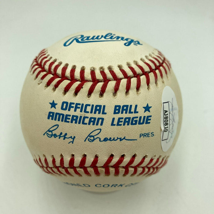 Nolan Ryan Signed Official American League Baseball JSA COA