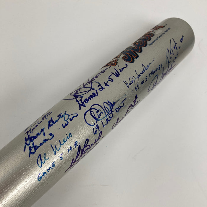 1969 New York Mets World Series Champs Team Signed Bat Nolan Ryan Tom Seaver JSA