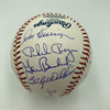 1969 Chicago Cubs Team Signed Baseball Ernie Banks Billy Williams Santo JSA COA