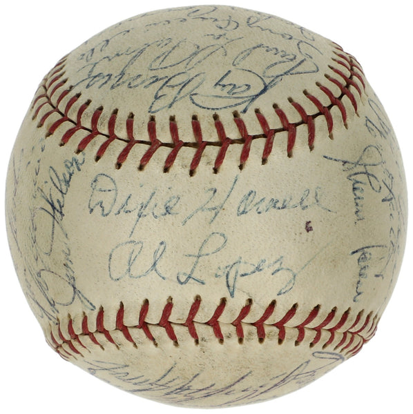 Nellie Fox 1957 Chicago White Sox Team Signed Baseball PSA DNA COA