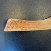 1941-42 Omaha Knights Team Signed Mini Hockey Stick AHA CHAMPIONS Johnny Holota