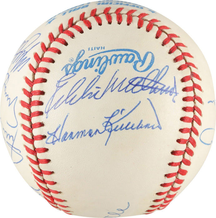 500 Home Run Signed Baseball Mickey Mantle Hank Aaron Willie Mays 10 Sigs PSA