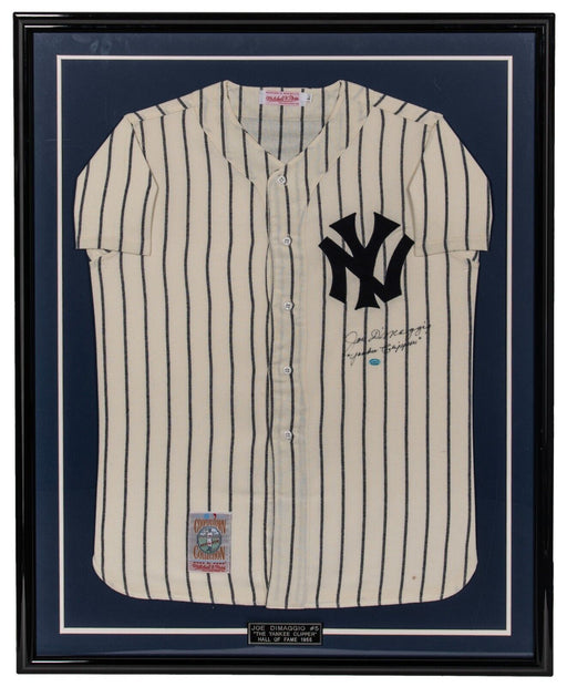 Joe Dimaggio "Yankee Clipper" Signed New York Yankees Jersey Beckett COA RARE!