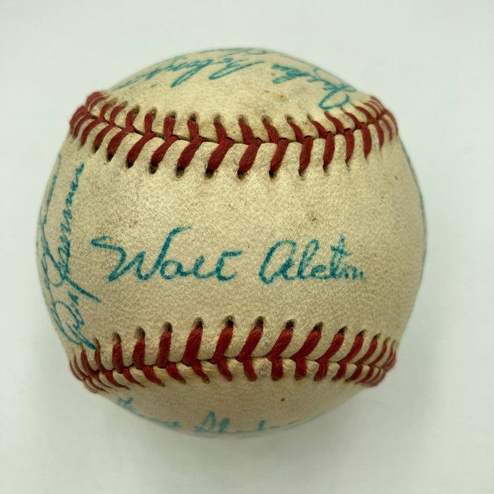 The Finest 1955 Brooklyn Dodgers Team Signed Baseball Jackie Robinson PSA DNA 8
