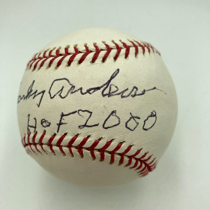 Sparky Anderson HOF 2000 Signed Official Major League Baseball JSA COA