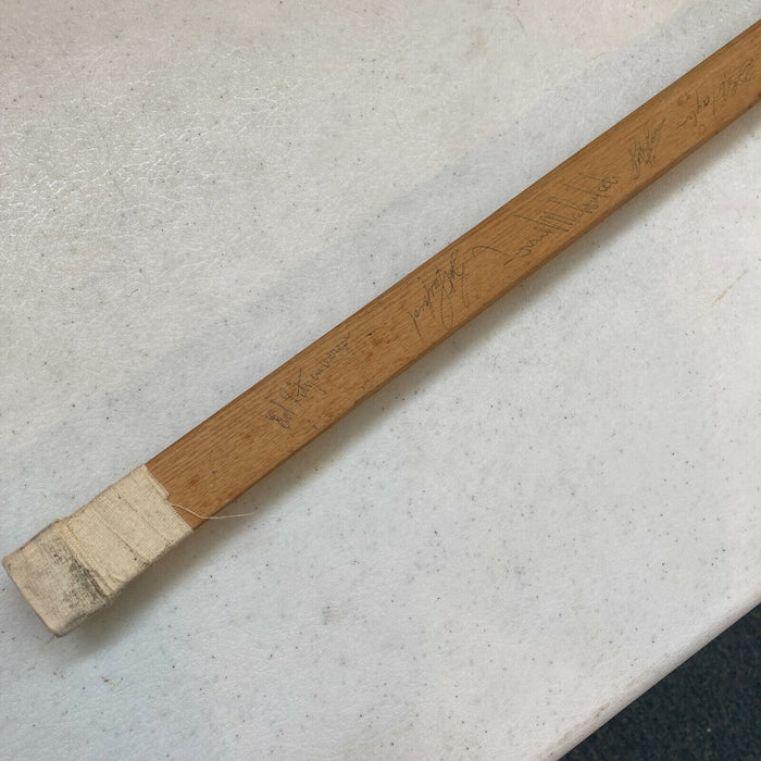 1963-64 Toronto Maple Leafs Stanley Cups Champs Team Signed Game Used Stick JSA