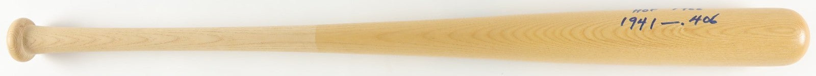 Ted Williams "HOF 1966 1941 .406" Signed Inscribed Baseball Bat MINT JSA