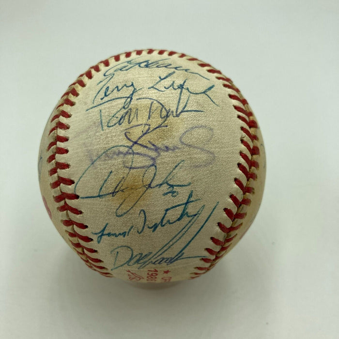 1986 New York Mets World Series Champs Team Signed W.S. Baseball JSA COA