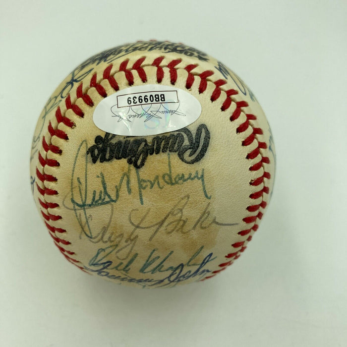 1977 Los Angeles Dodgers National League Champions Team Signed Baseball JSA COA