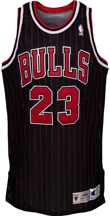 Michael Jordan Signed 1995-96 Pro Cut Chicago Bulls Jersey UDA & Beckett COA