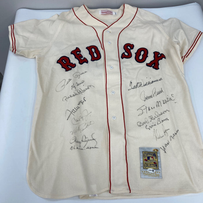 All Century Team Signed Jersey 15 Sigs With Ted Williams Willie Mays PSA & JSA