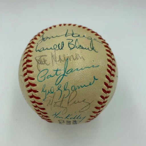 1972 Atlanta Braves Team Signed NL Baseball Eddie Mathews 27 Sigs JSA COA